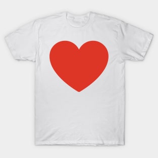 Red Loveheart Logo Symbol Sign Icon Emoticon T-Shirt